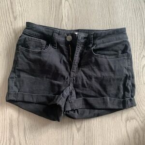 Black Low Rise Shorts